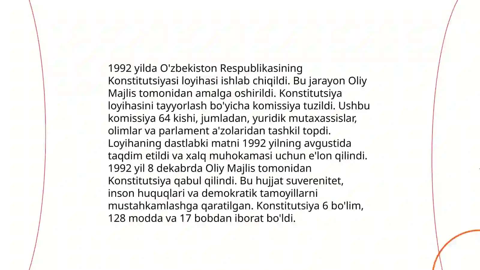 O’zbekiston konstitutsiyaviy taraqqiyotining asosiy bosqichlari 4