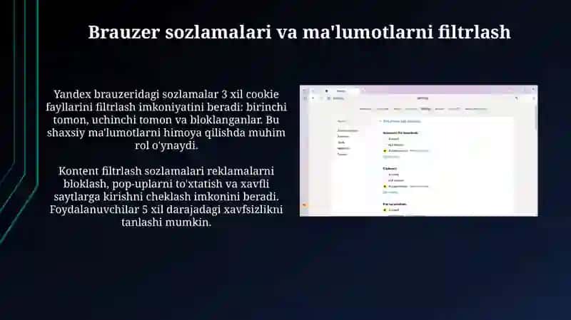 Yandex brauzerda sohaga oid axborotlar bilan ishlash 4