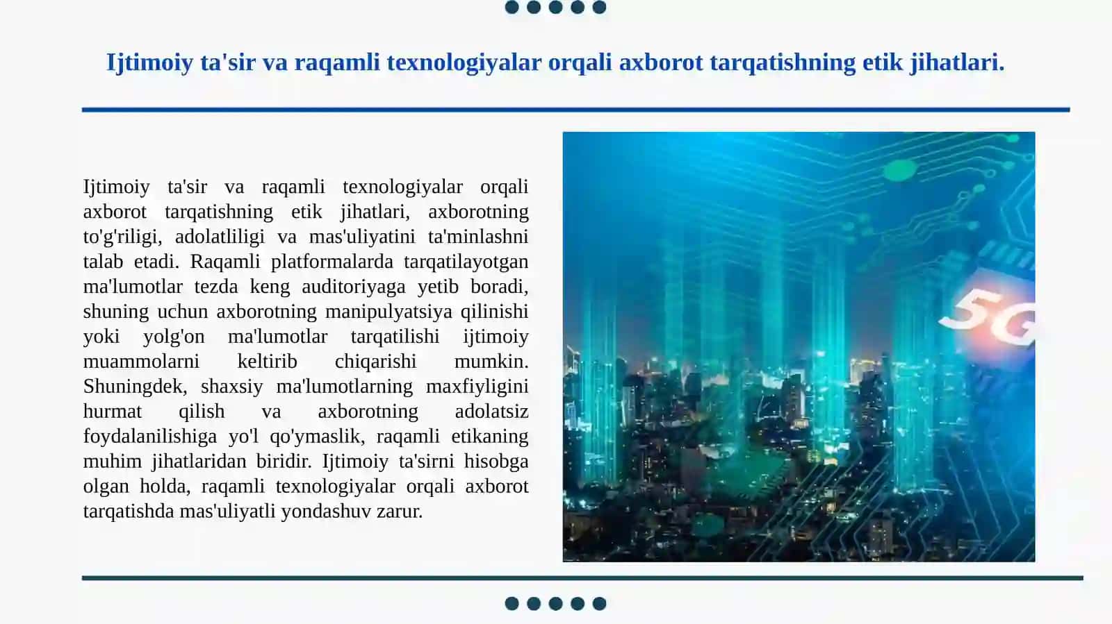 Raqamli texnologiyada professional etika 4