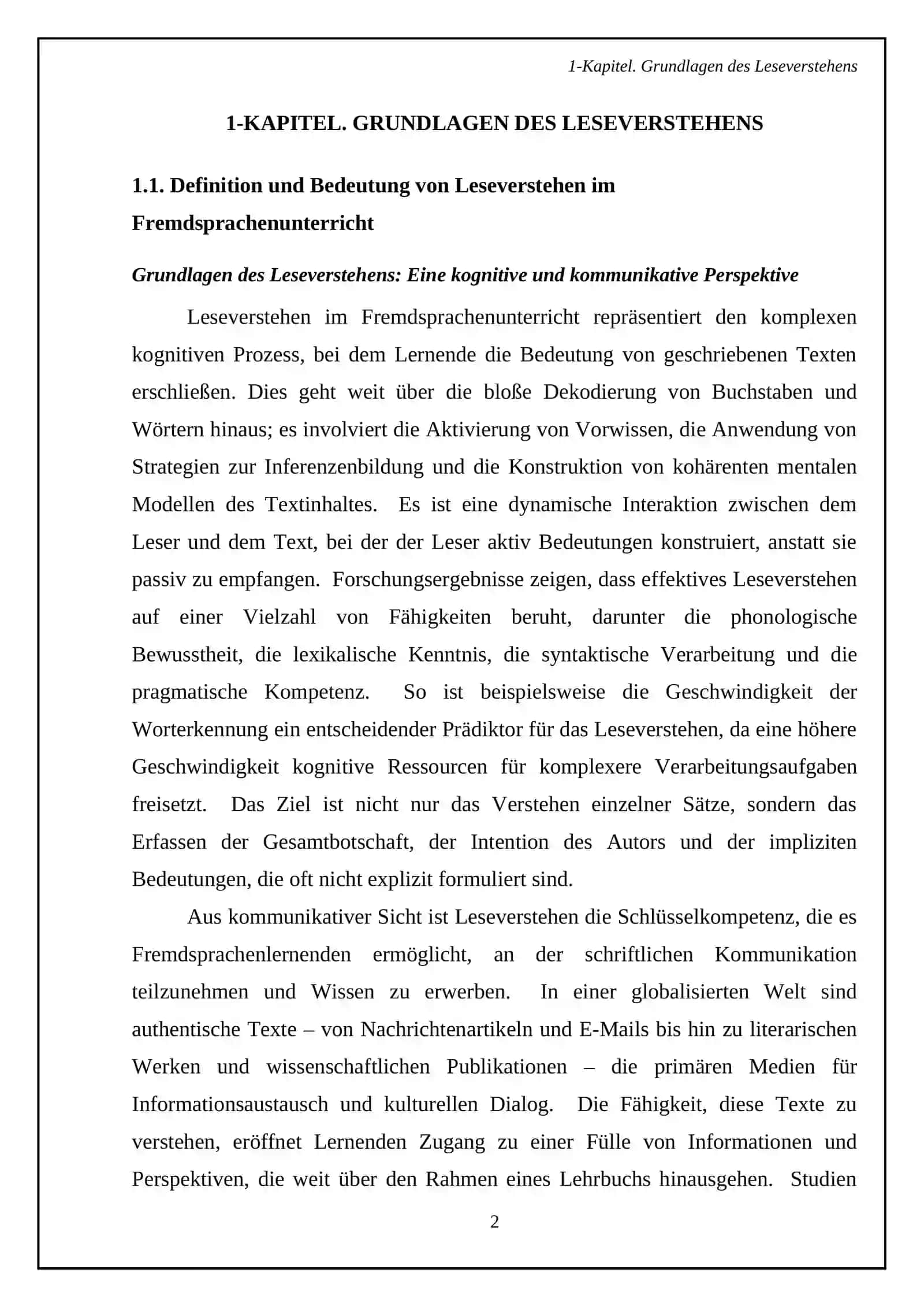Die Rolle des Leseverstehens: Analyse von authentischen Texten in B2-Lehrwerken 4