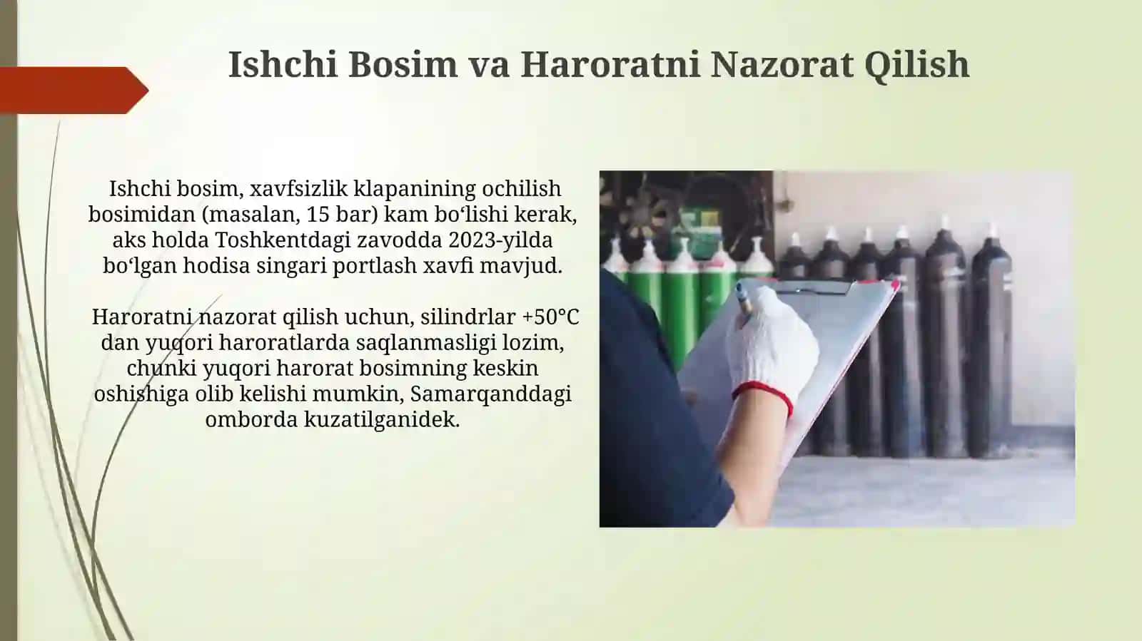 Bosimli Ballonlarni Tanlash va Tekshirish 4