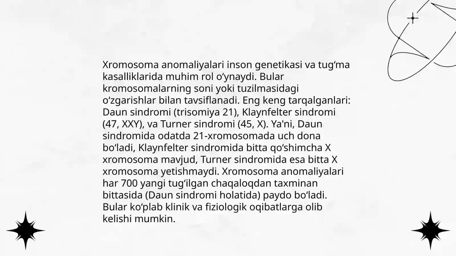 Irsiy kasalliklar.Xromosoma va gen kasalliklari.Tibbiy genetik maslahat 4