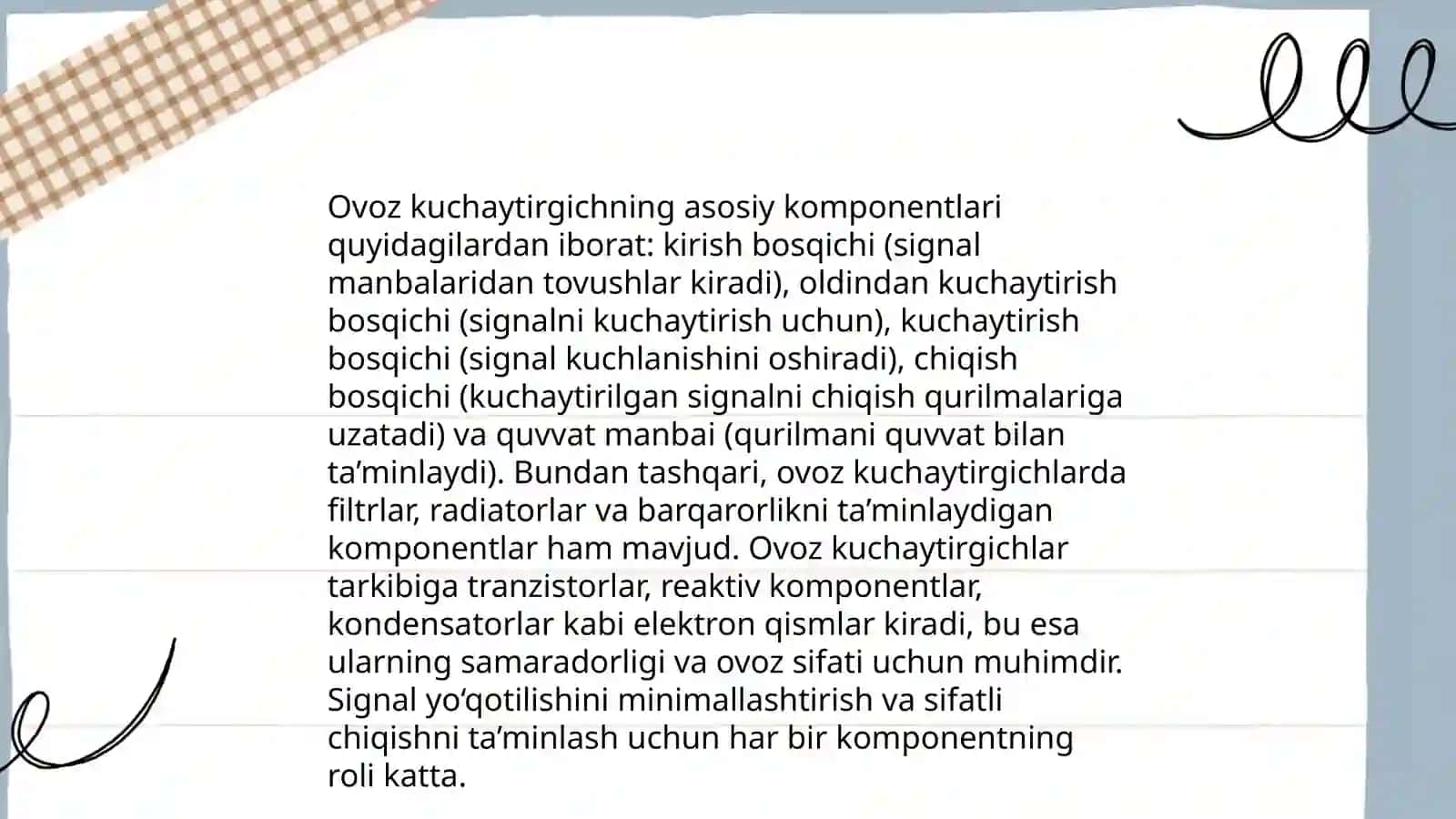 Tranzistor asosida sodda ovoz kuchaytirgich sxemasini loyihalash 4