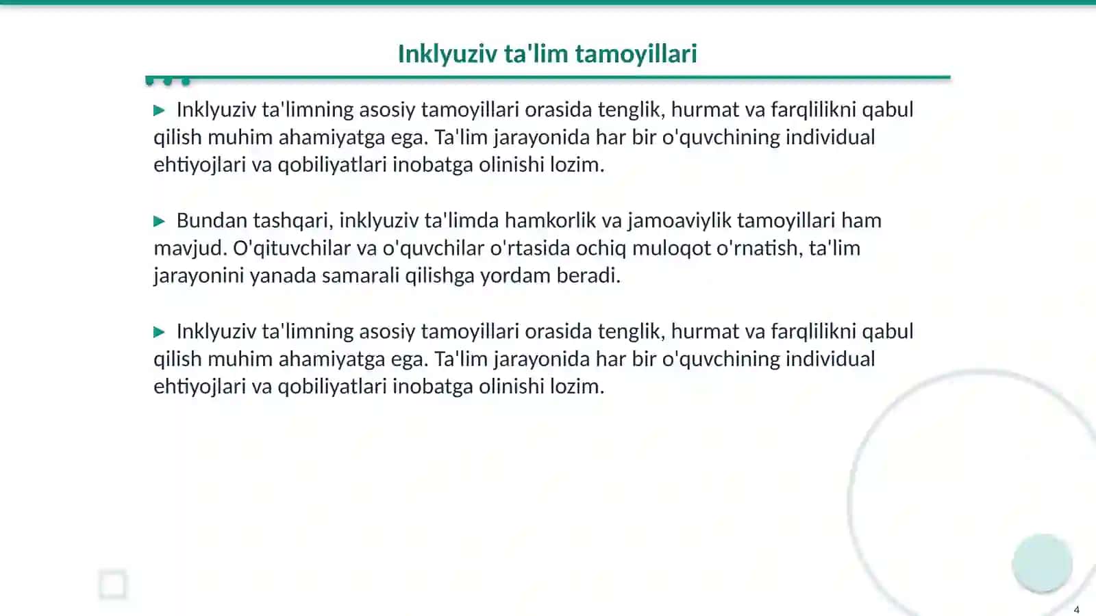 Inklyuziv ta'limning paydo boʻlishi 4
