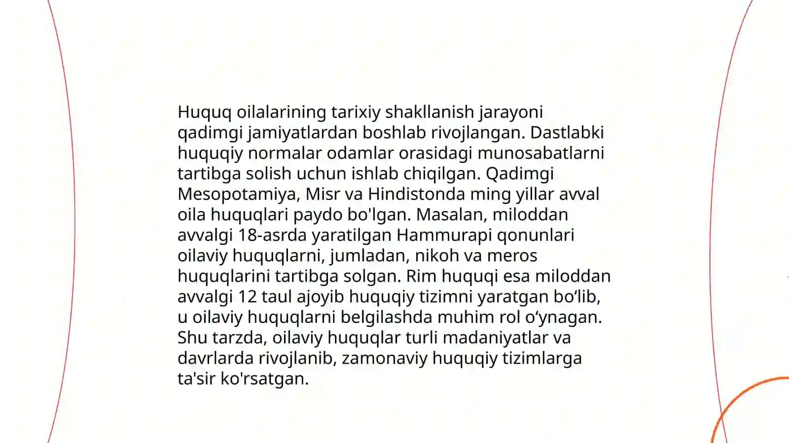 Hozirgi zamon huquq oilalarining umumiy tavsifi 4
