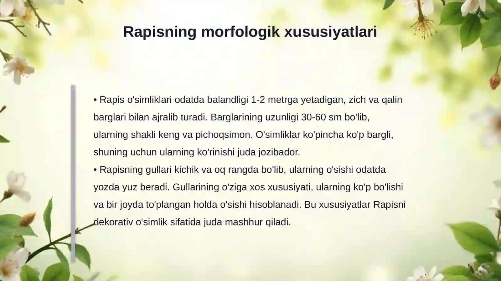 Rapis bialogiyasi va texnalogiyasi 4