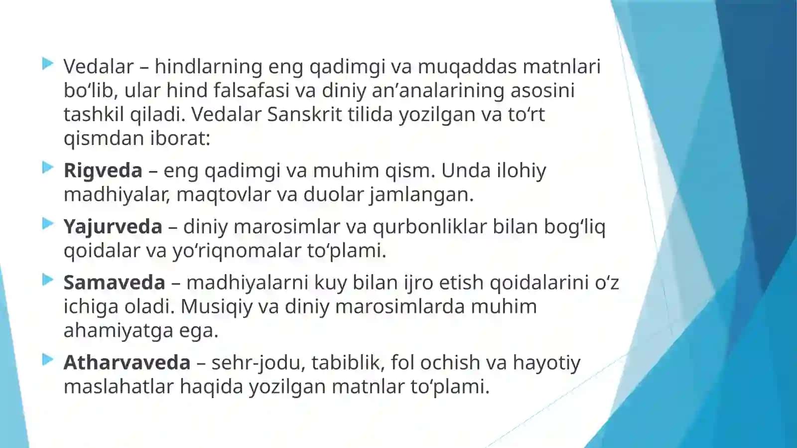 Vedalar haqida ma’lumot 4
