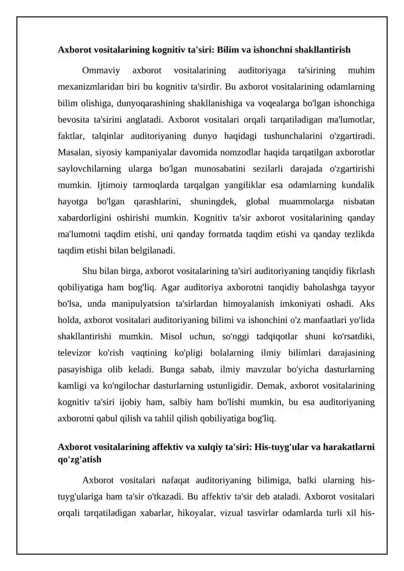 Medianing auditoriyaga ta'siri 4