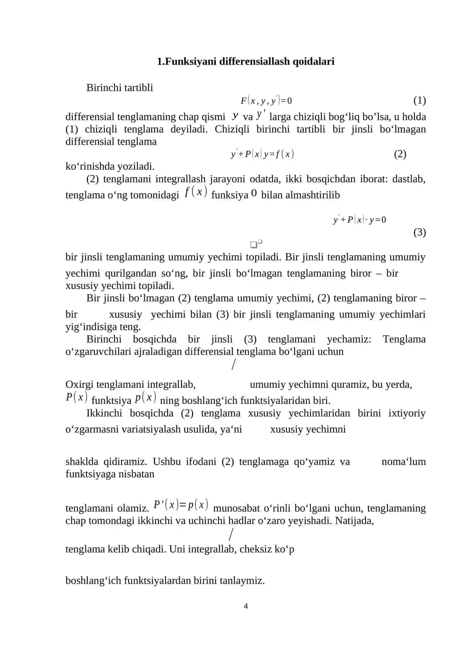 MATEMATIK ANALIZ 4