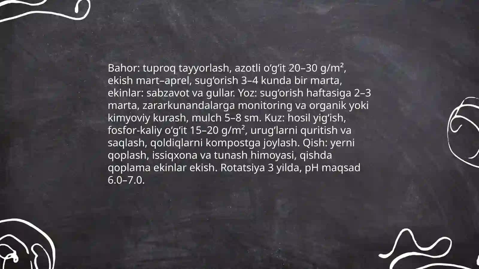 Ekologik taqvimini tashkil etish obodonlashtirish va ekologik dizayn yaratishga oʻrgatish 4