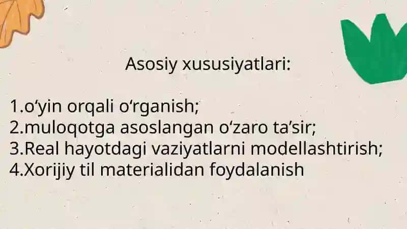 maktabgacha yoshdagi bolalarga chet tili o'qitish sifatida 4