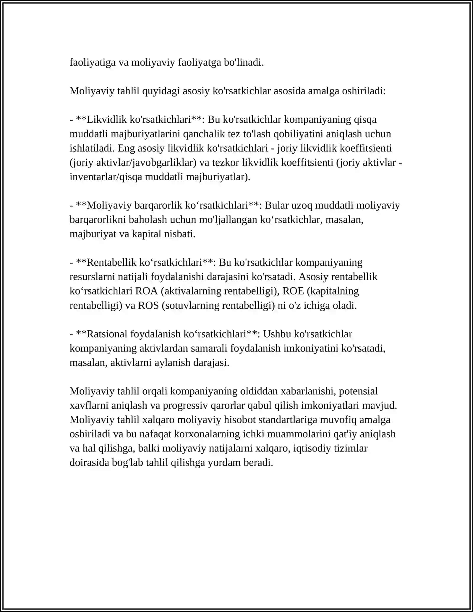 Moliyaviy tahlil 4