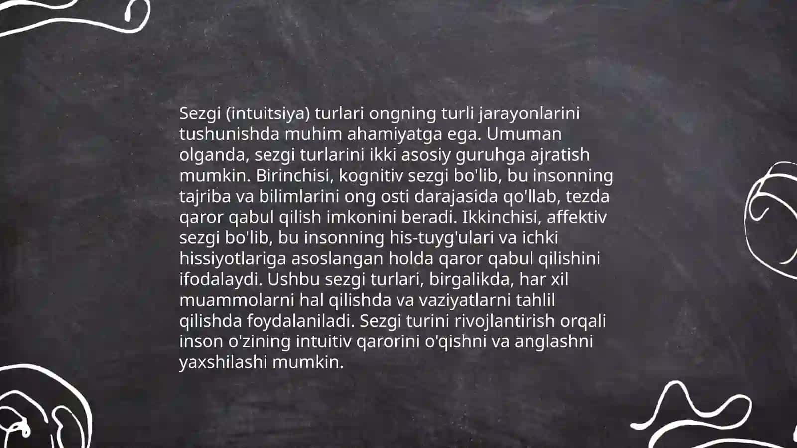 Sezgilar haqida umumiy tushuncha va uning nerv fiziologik asoslari 4