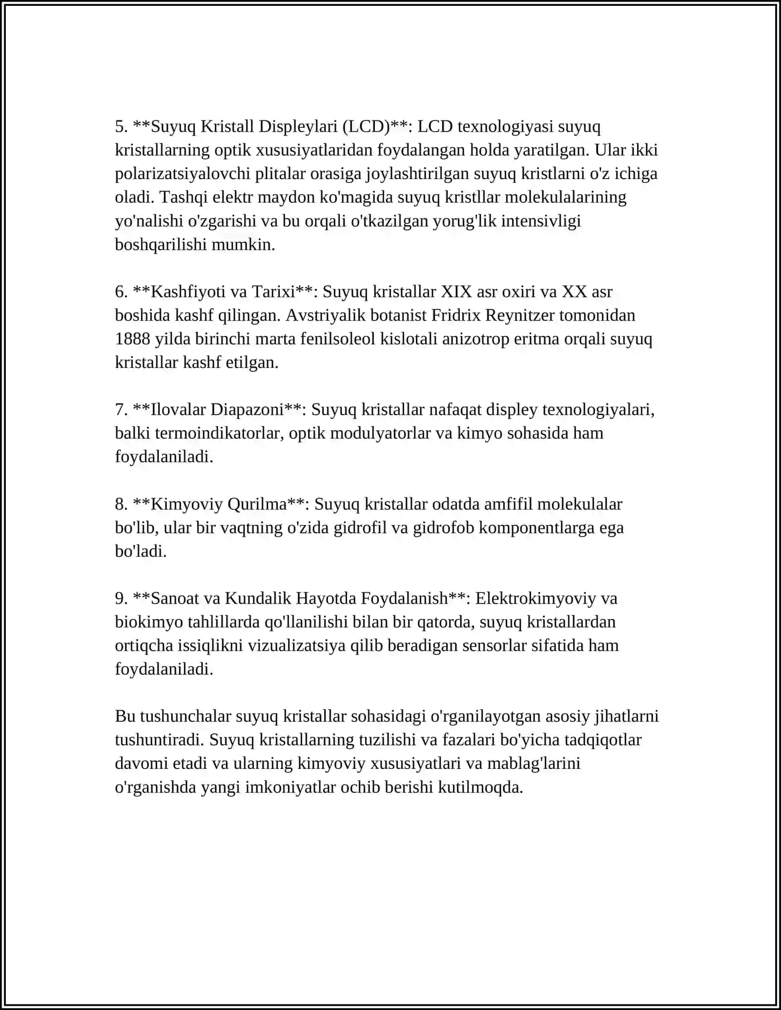 SUYUQ KRISTALLAR VA ULARNING XUSUSIYATLARI 4