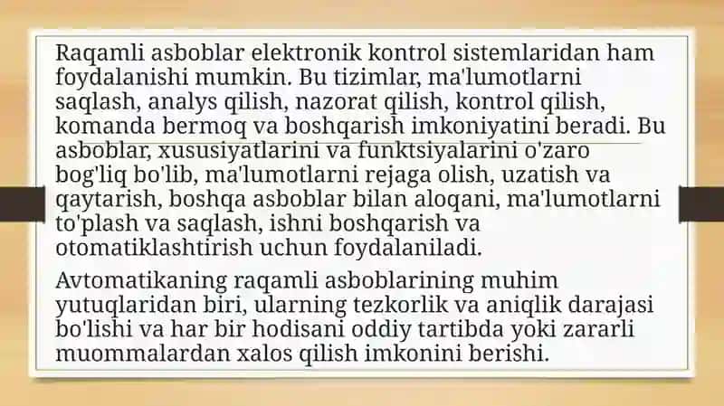 Avtomatikaning raqamli asboblari 4