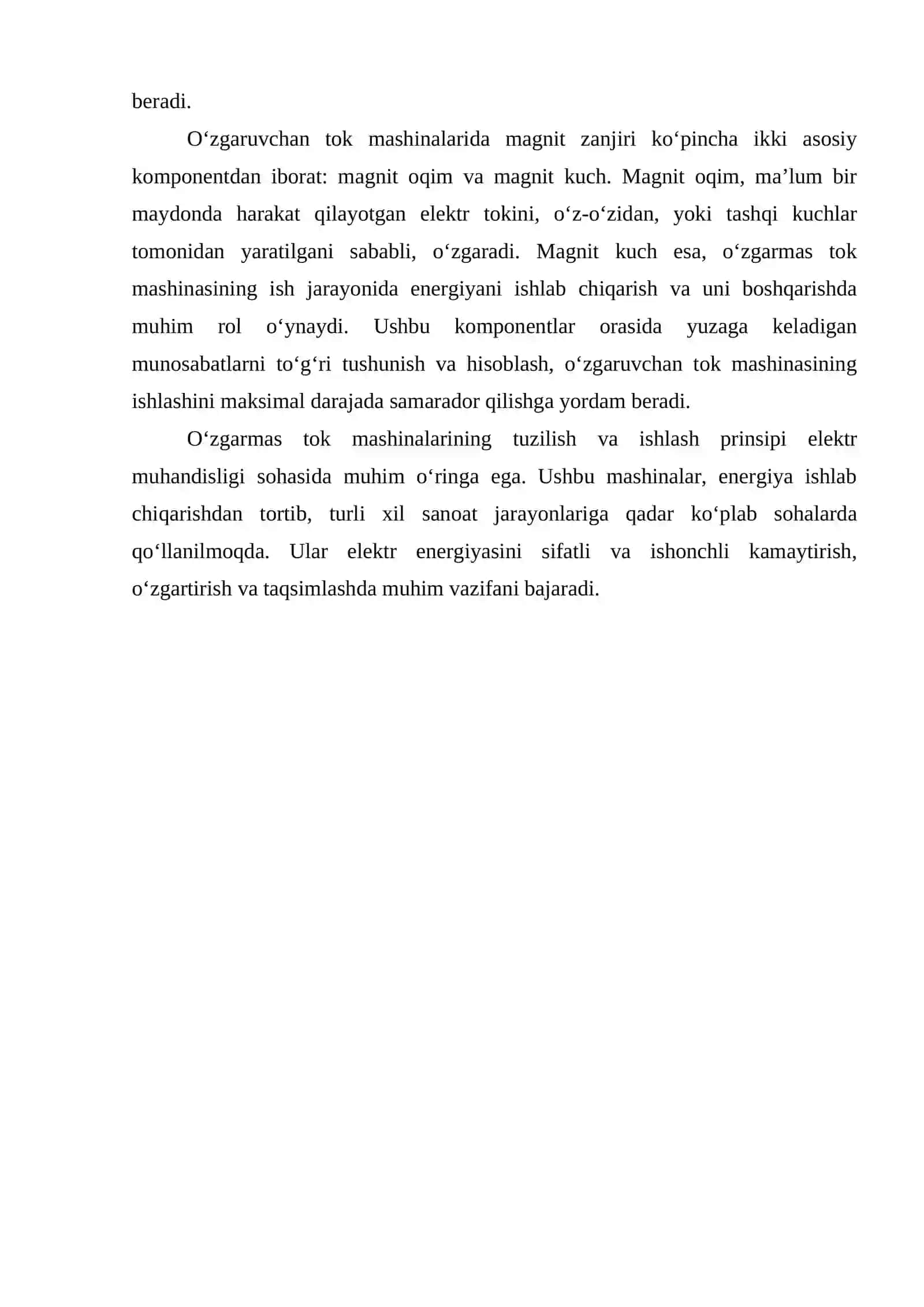 O‘ZGARMAS TOK MASHINALARINING TUZILISHI VA ISHLASH PRINSIPI 4