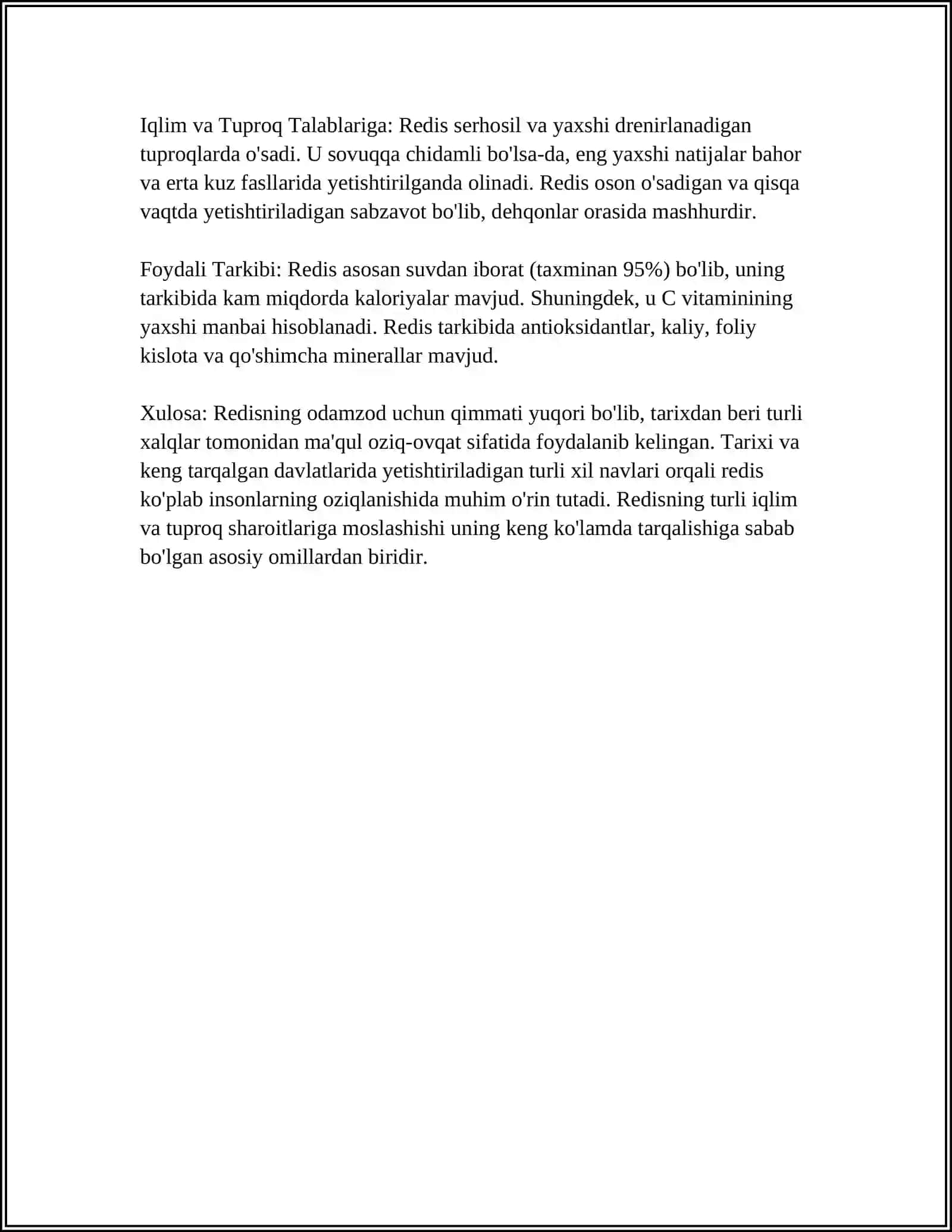 REDISKA HAQIDA MUSTAQIL ISH 4