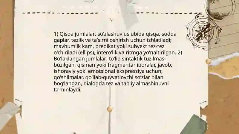 Soʻzlashuv uslubi xususiyatlari 4