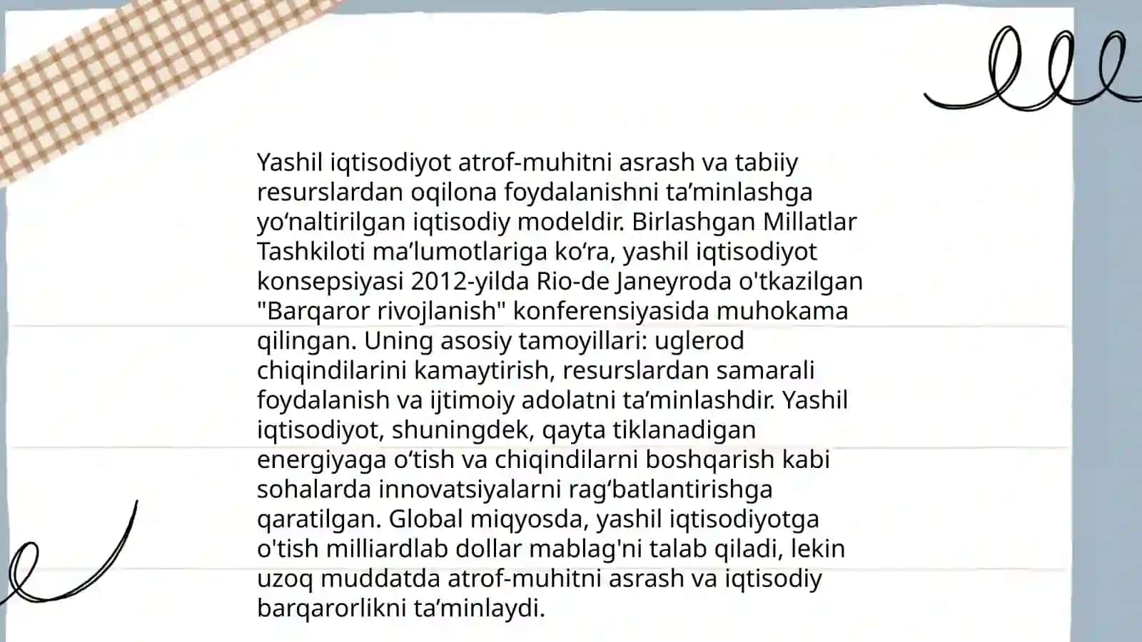 Barqaror rivojlanish va yashil iqtisodiyot 4