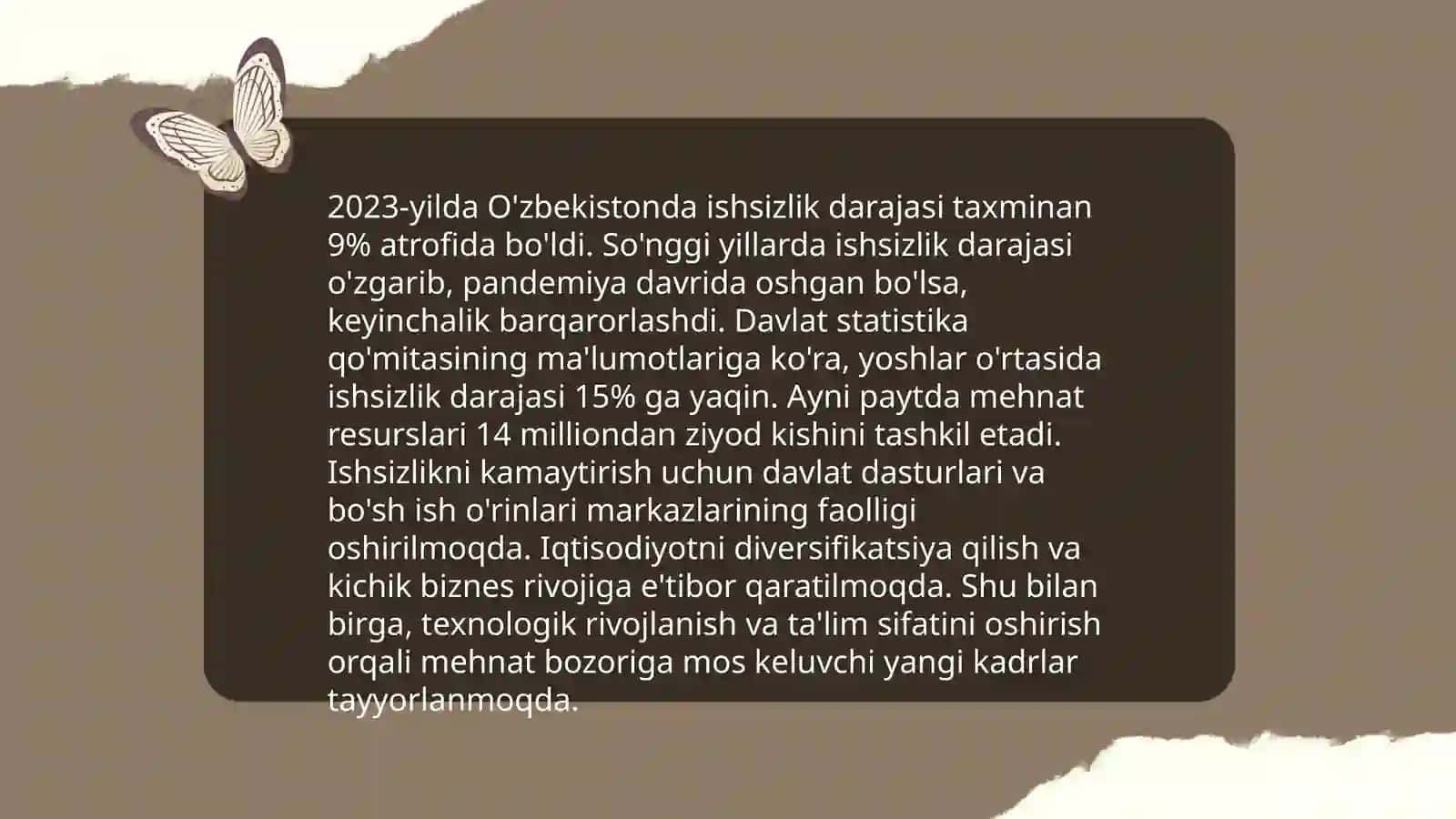 O’zbekistonda mehnat bozorining o’ziga xos xususiyatlari 4