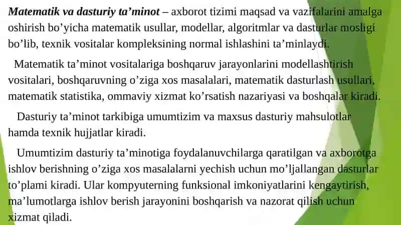 DASTURIY TA’MINOTLAR HAMDA ULARNI ISHLASH TEXNOLOGIYASI 4