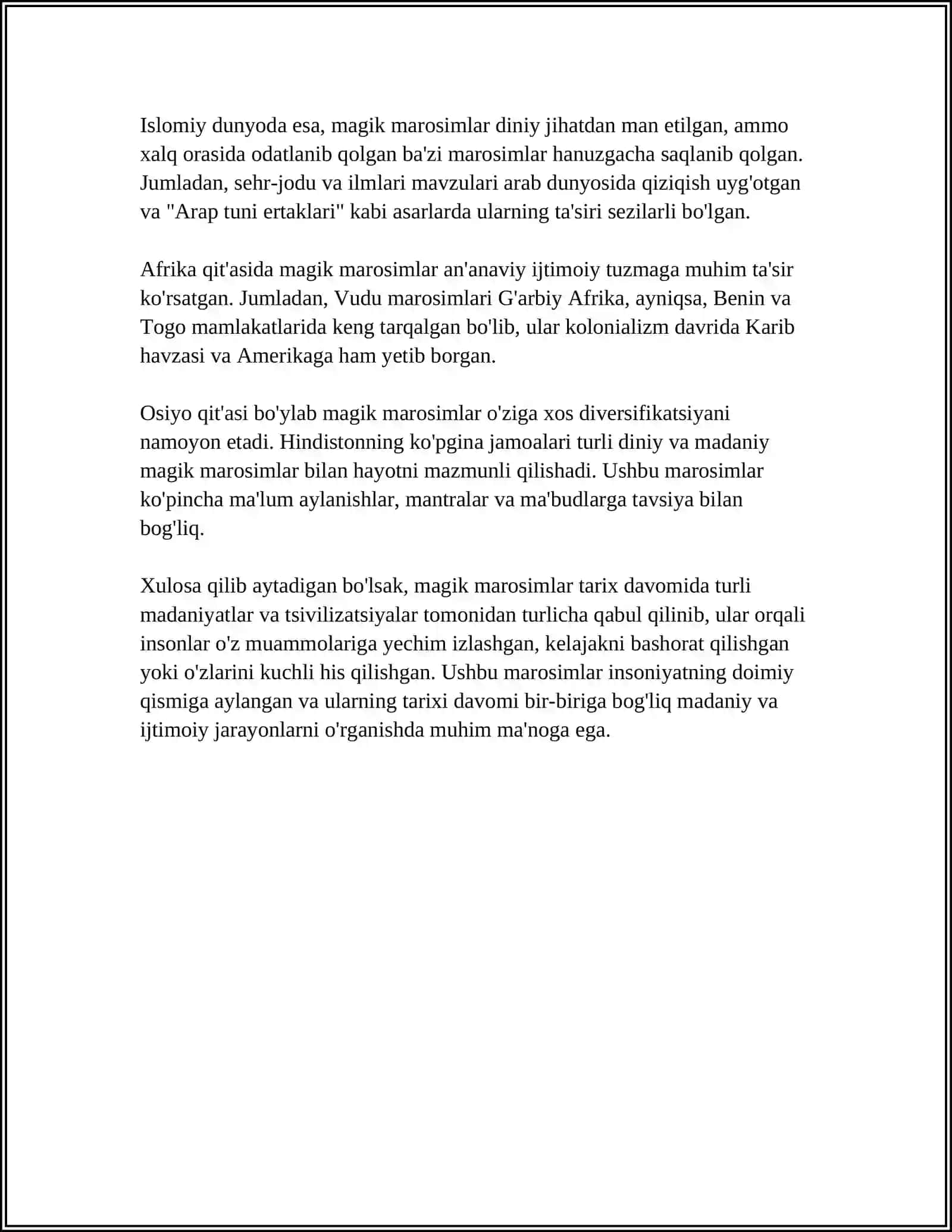 MAGIK MAROSIM HAQIDA 4