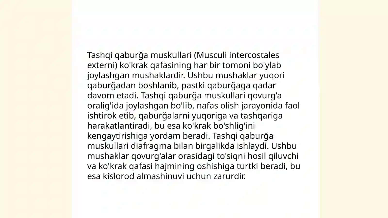 Nafas olish muskullari 4