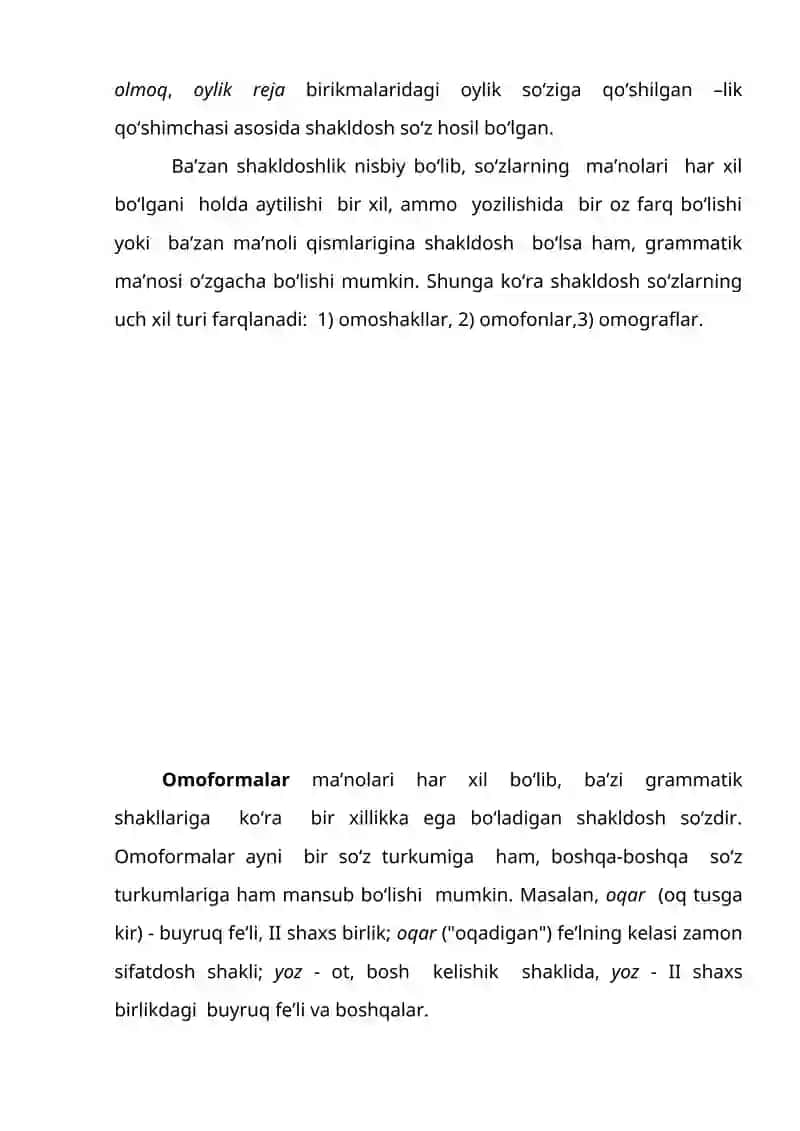 So‘zlarning shakl va ma’no munosabatiga ko‘ra turlari 4