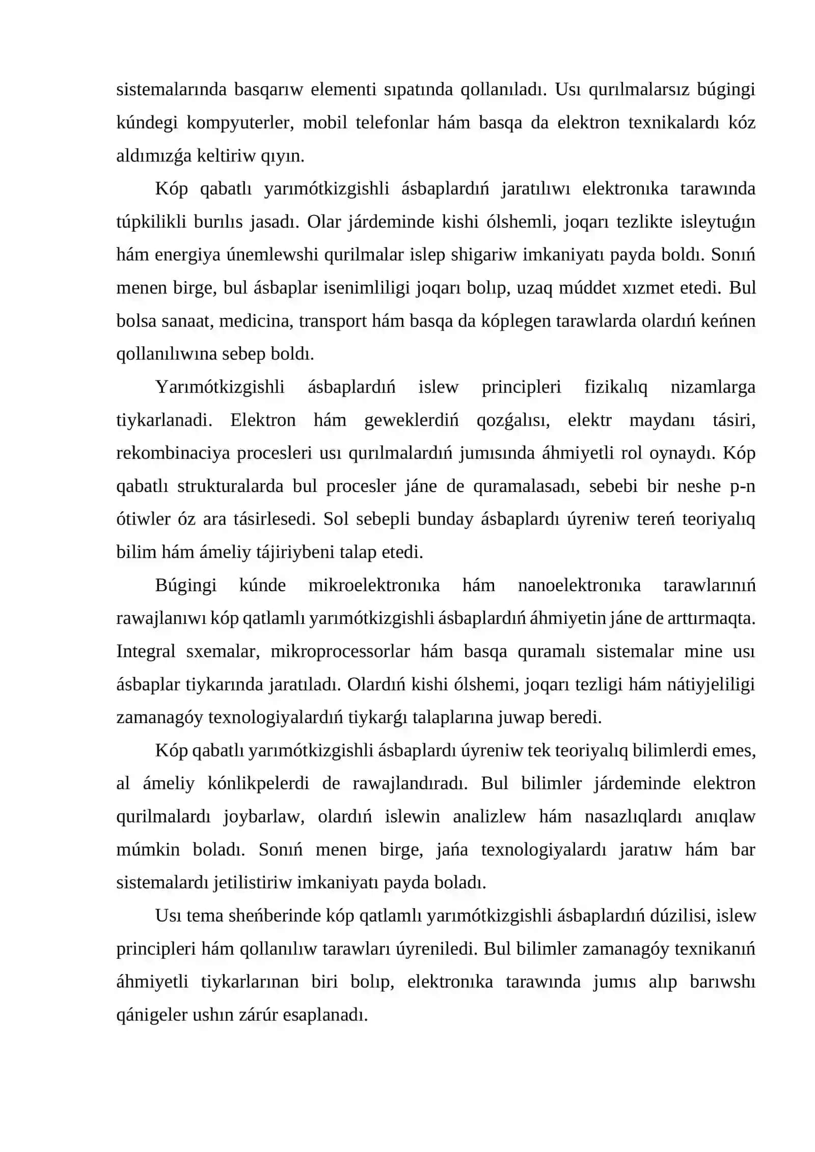 Kóp qatlamlı yarımótkizgishli ásbaplar 4
