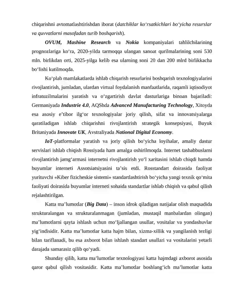 RAQAMLI IQTISODIYOTNING ASOSIY TARKIBIY ELEMENTLARI TAVSIFI 4