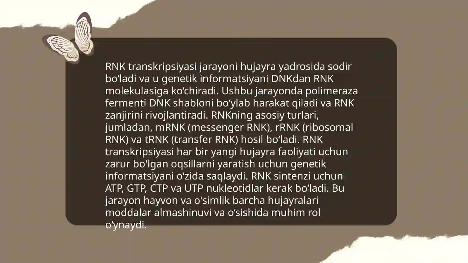Oqsil biosintez jarayonlar 4