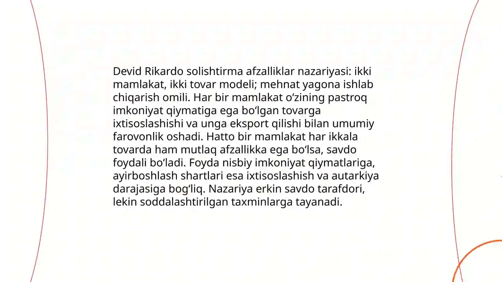 Klassik iqtisodchilar, Rikardo, Maltus, Xyum, Utopiklar, Marks va Radikallar - Raximov Beksulton 4