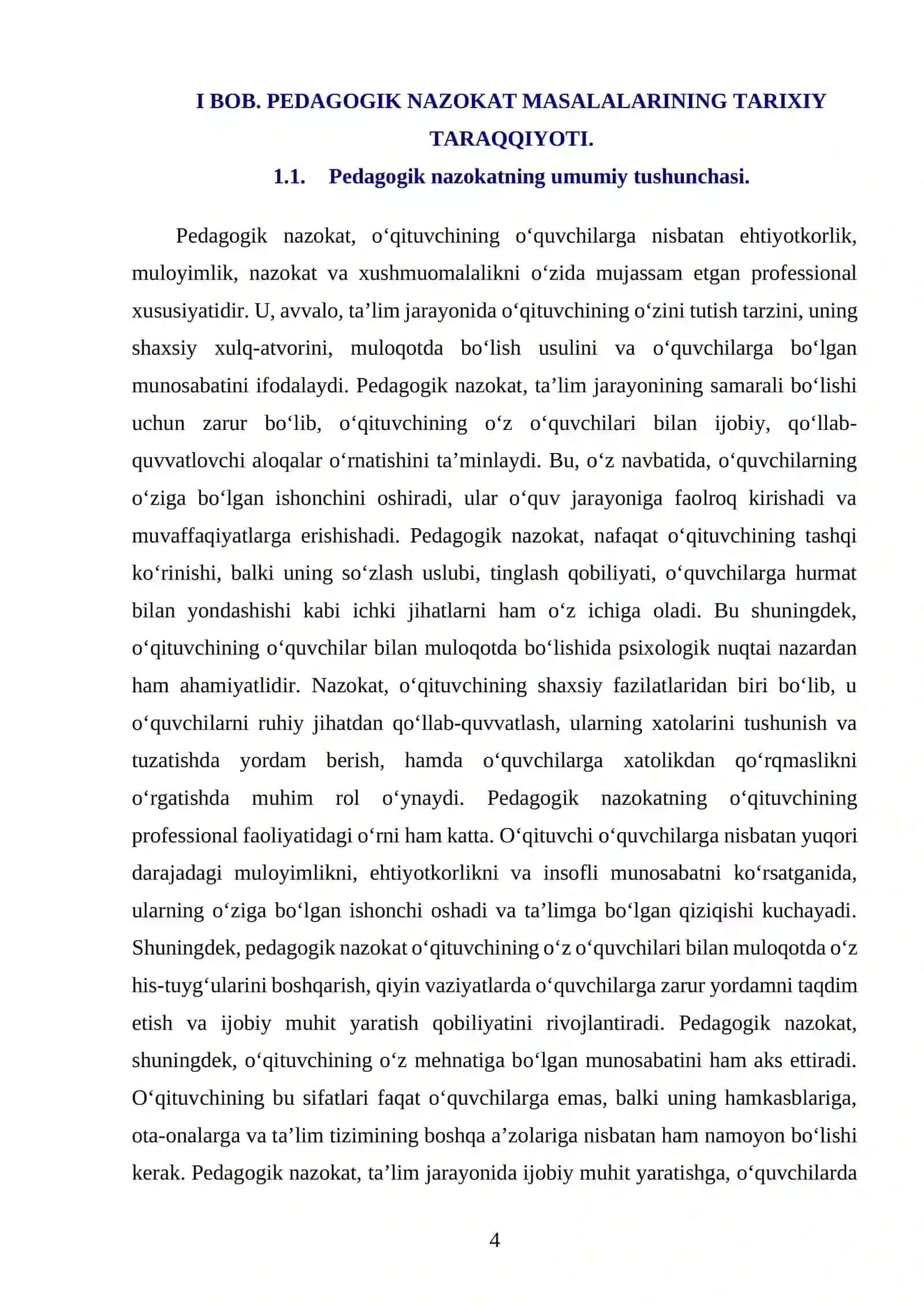 PEDAGOGIK NAZOKAT MASALALARINING TARIXIY TARAQQIYOTI 4