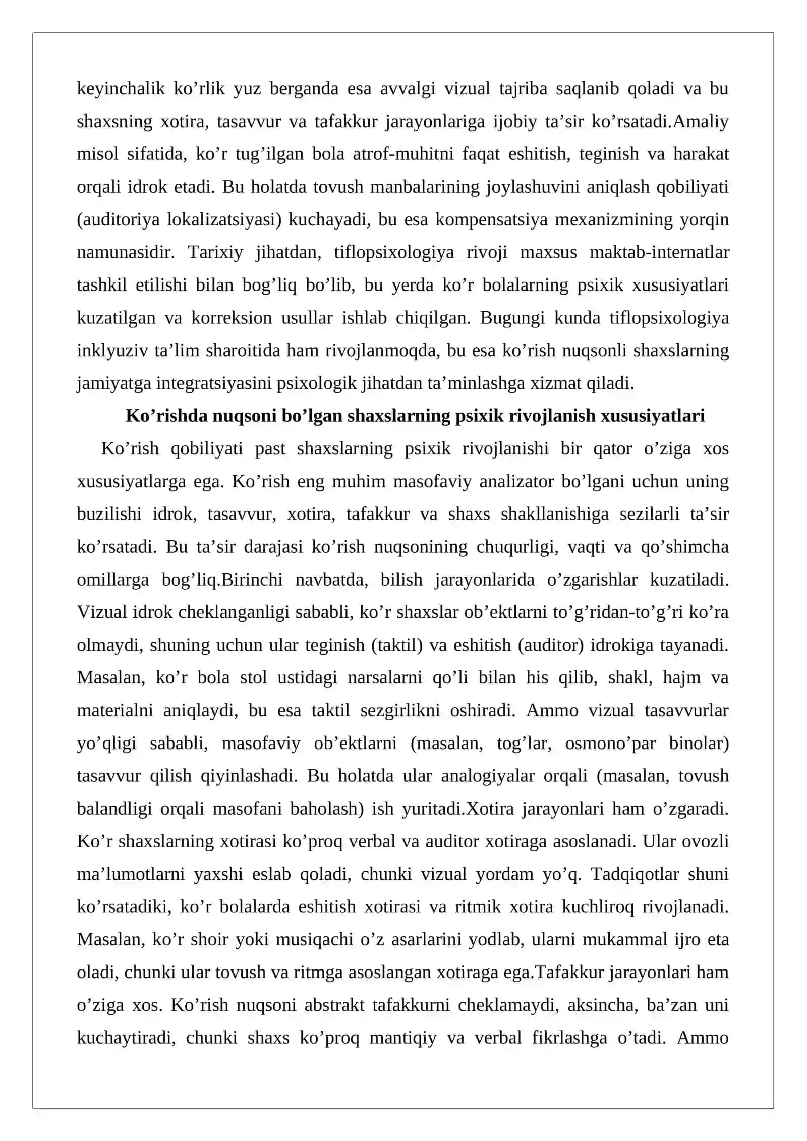 Tiflopsixologiya modulining predmeti, maqsadi va vazifalari 4