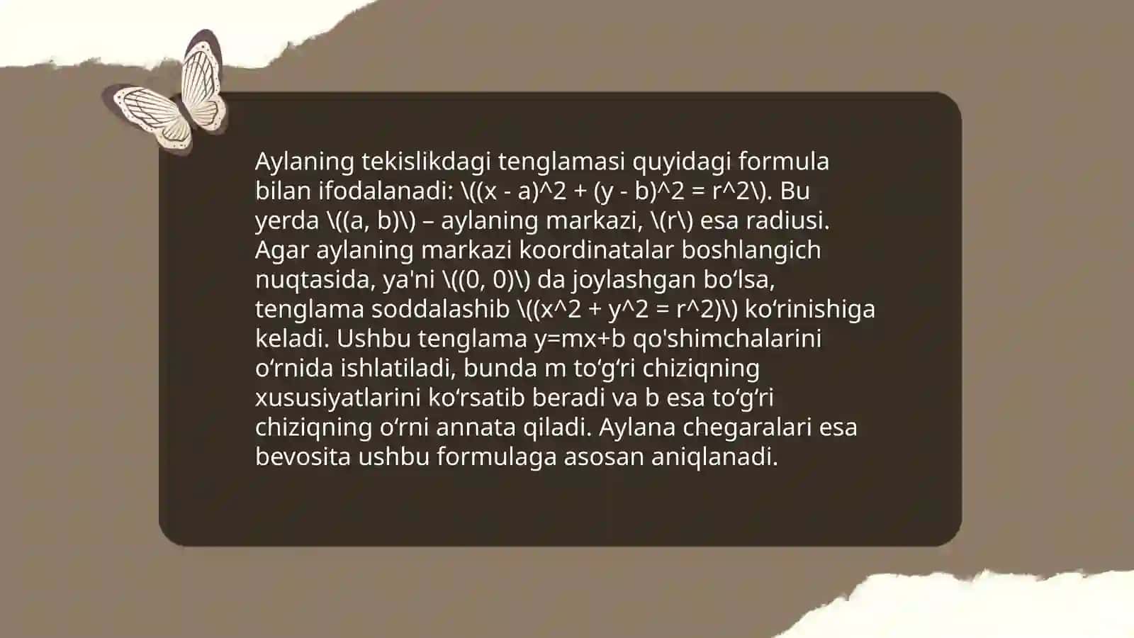 Sfera Tenglamalari 4
