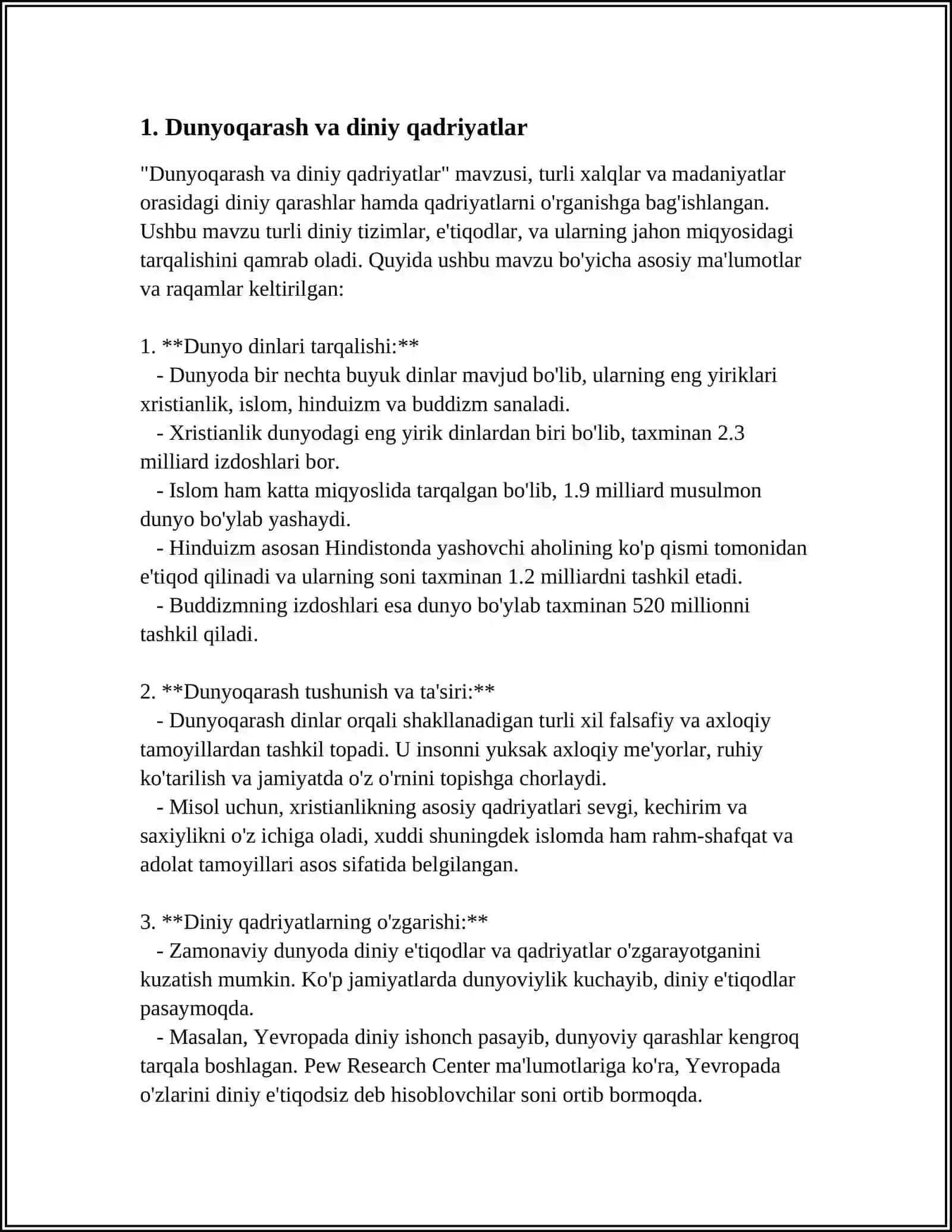 JAMIYAT HAYOTIDA DUNYOVIYLIK VA DINIYLIK MUTANOSIBLIGI 4
