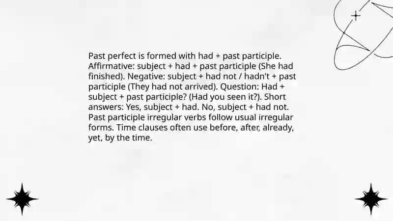 Form and structure of the past continuous 4