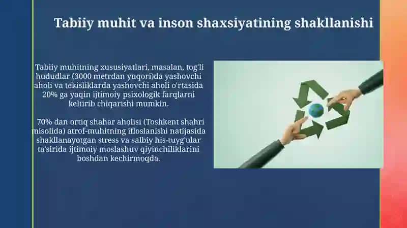Ijtimillashuv jarayonida muhitning òrni 4