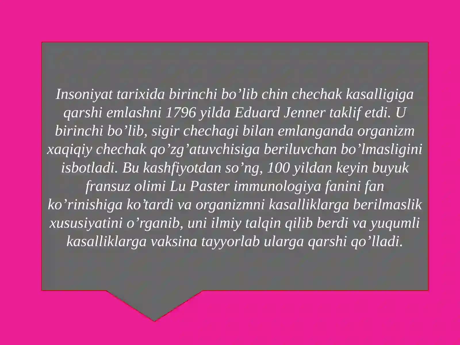 Immunitet immunitet turlarini o’rganish 4