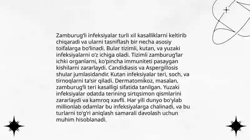 Zamburugʻli kasalliklarning qoʻzgʻatuvchilari, patogenezi va laboratoriya tashxisi 4