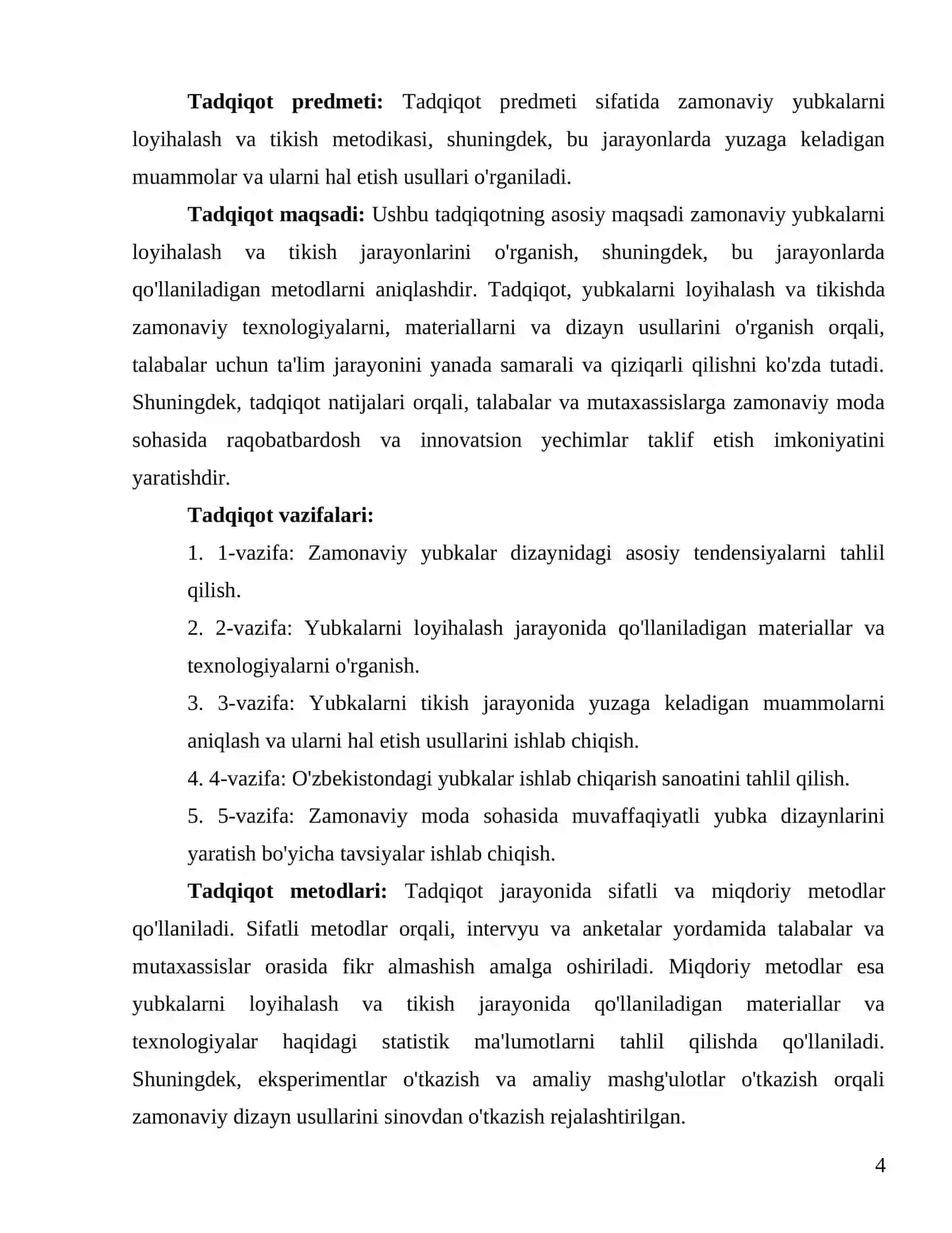 Zamonaviy yubkalarni loyihalash va tikishni oʻrgatish metodikasi 4