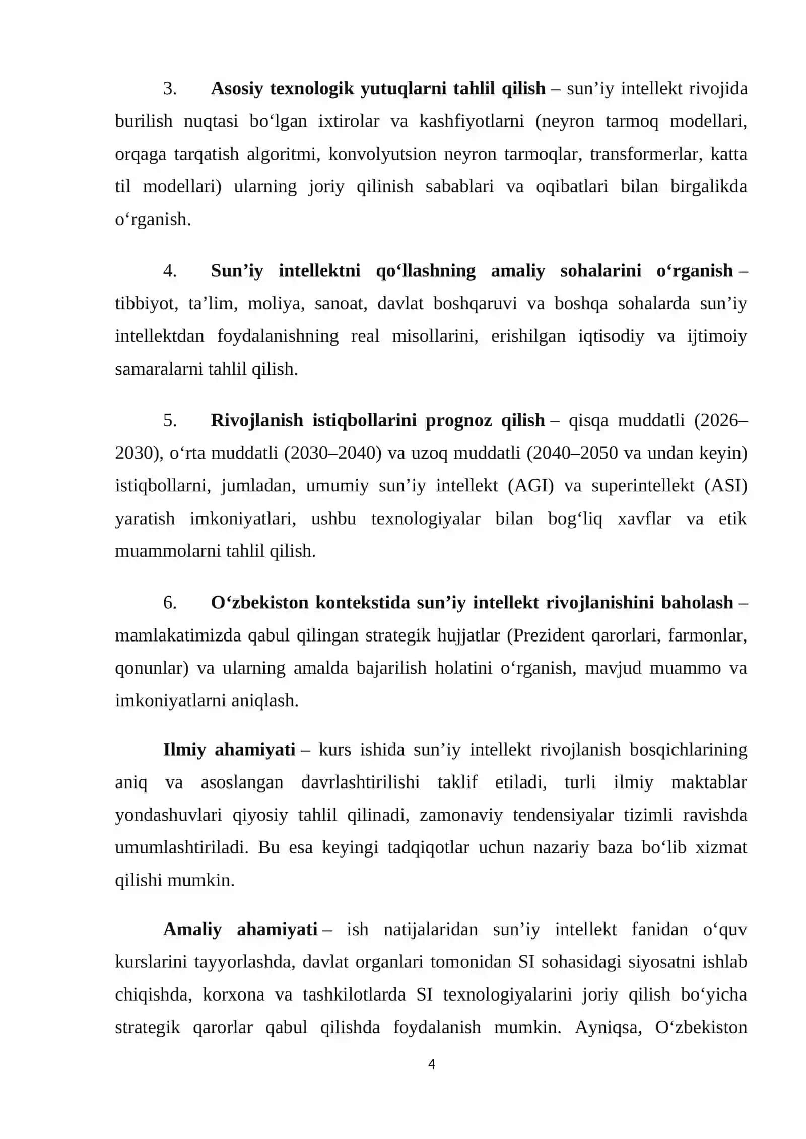 Suniy intilektning rivojlanish bosqichlari va istiqbollari 4