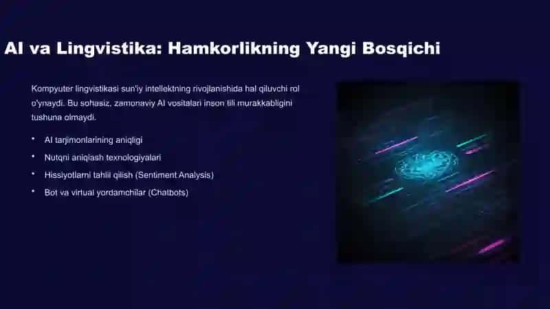 Kompyuter Lingvistikasi: Kelajak Tili 4