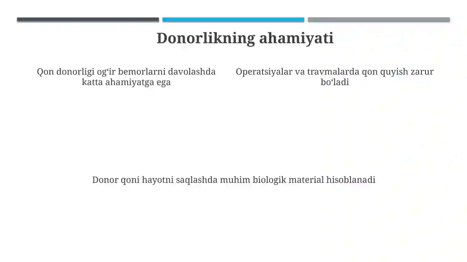 Donorlikka koʻrsatma va qarshi koʻrsatmalar 4