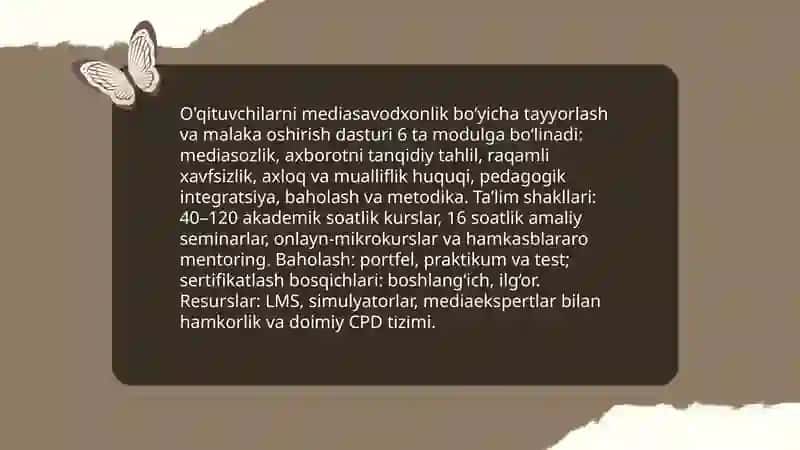 Pedagogik ta'lim tizimida mediasavodxonlik va axborot madaniyati 4