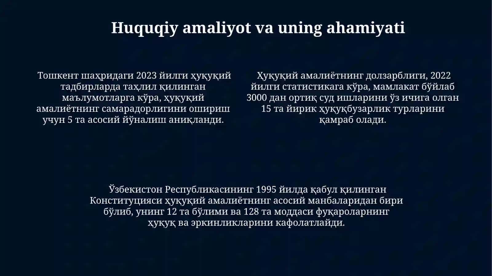 Huquqni qo'llashning asosiy tamoyillari 4