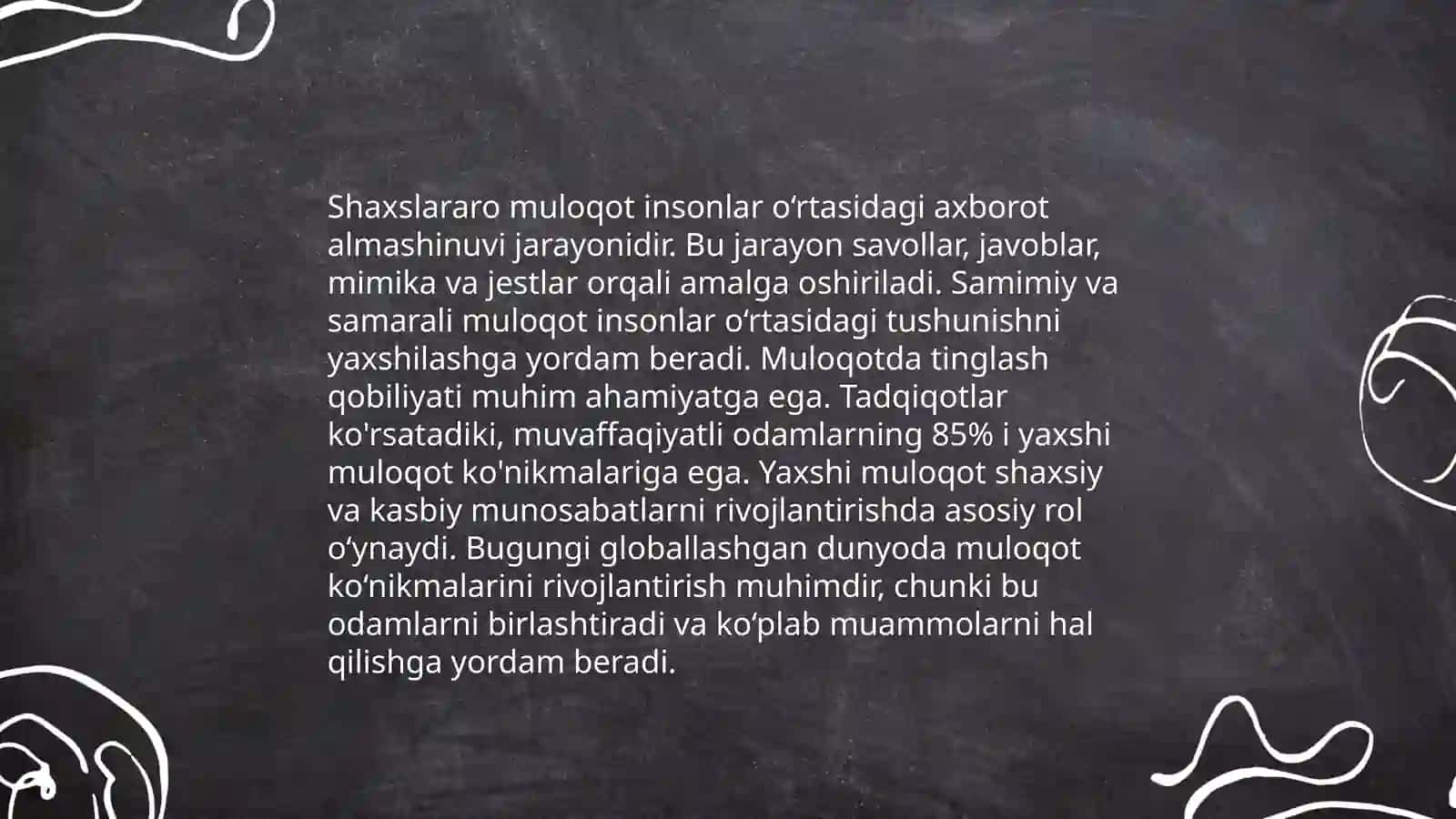 Muloqot ijtimoiy va shaxslararo munosabatlarning ifodasi sifatida 4