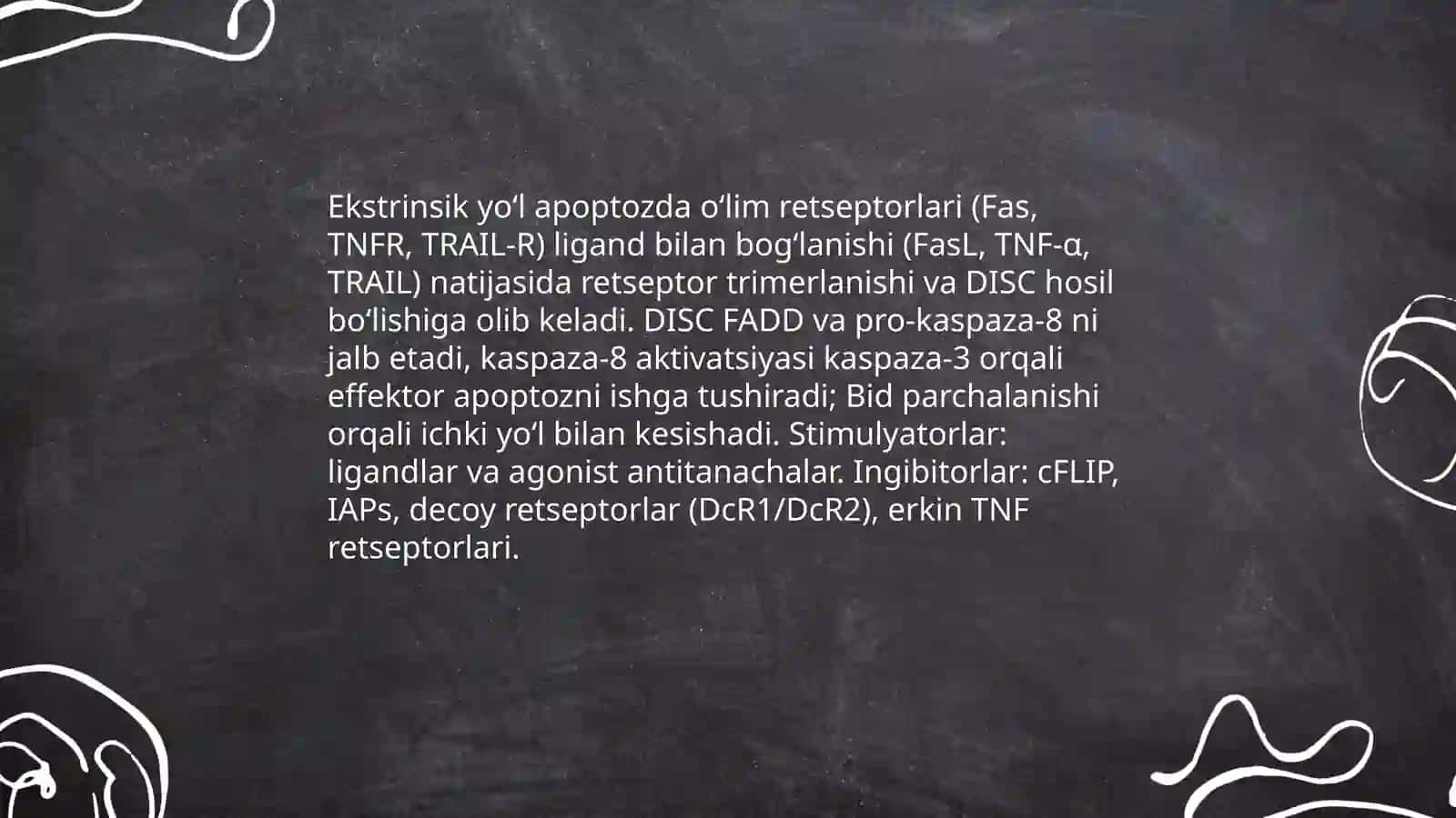 Apoptoz "o'lish signali" ekanligi to'g'risida 4