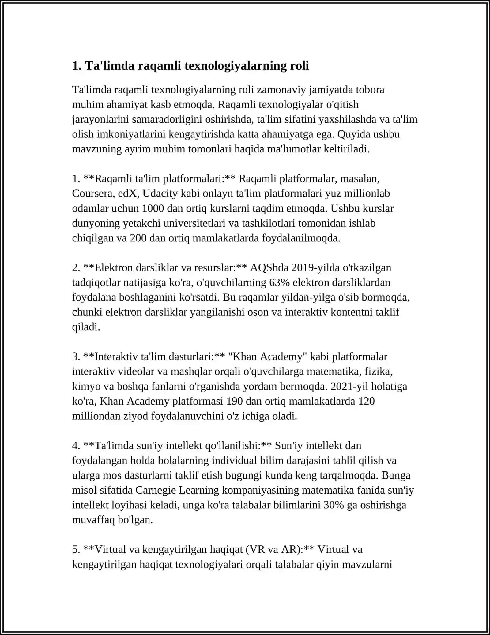 "TA'LIM SIFATINI OSHIRISHDA AXBOROT TEXNOLOGIYALARI" 4