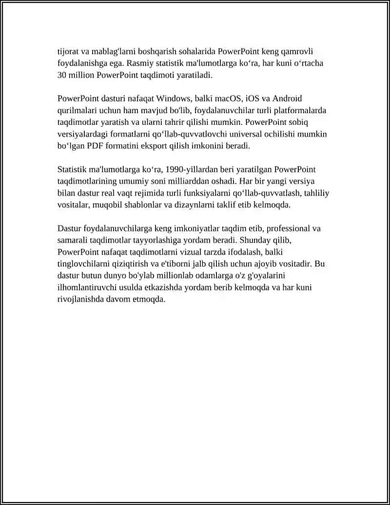 POWER POINT DASTURI BILAN ISHLASH ASOSLARI 4